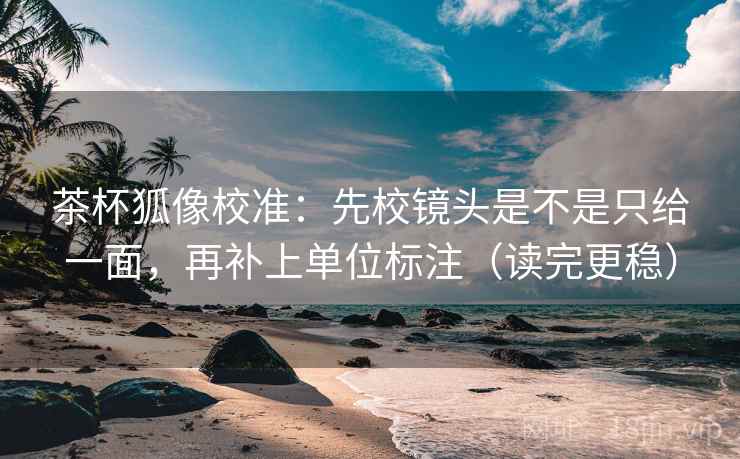 茶杯狐像校准：先校镜头是不是只给一面，再补上单位标注（读完更稳）