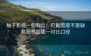 柚子影视一句到位：盯截图是不是缺前后然后统一对比口径